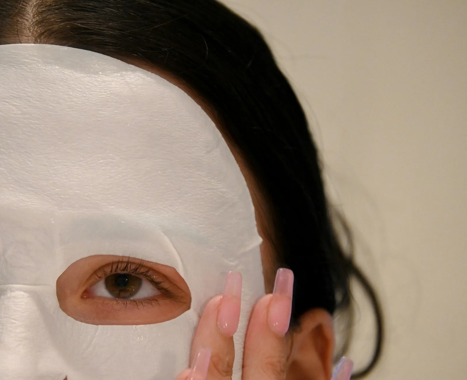 woman adding mask: Skincare Product Photography