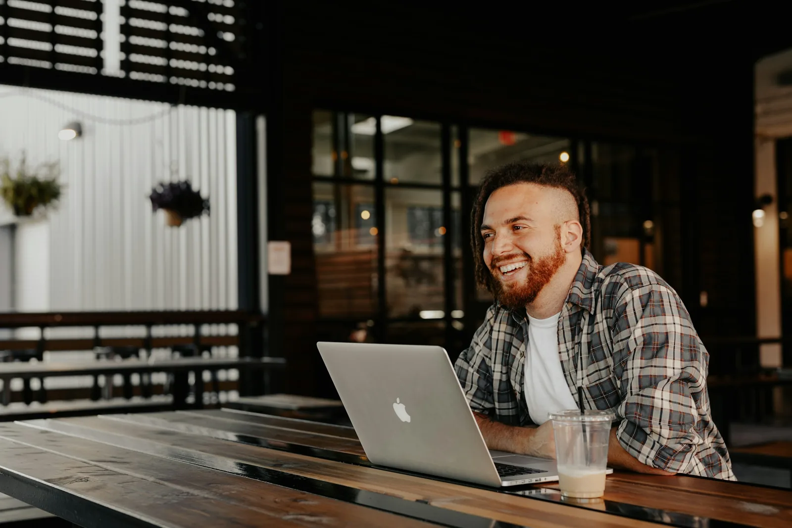 man smiling: AI Product Photography