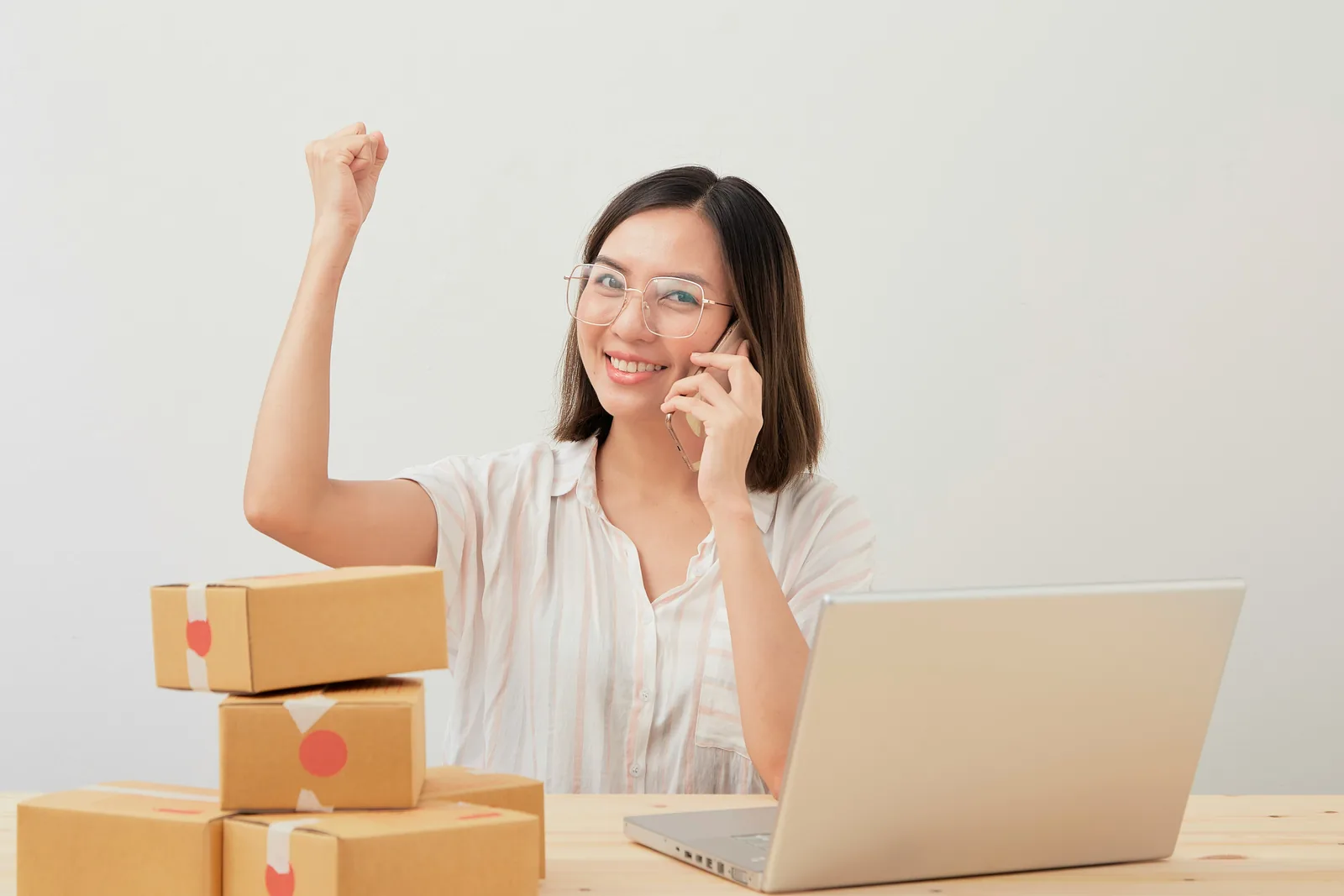 woman on call: Add to Cart Conversion Rate