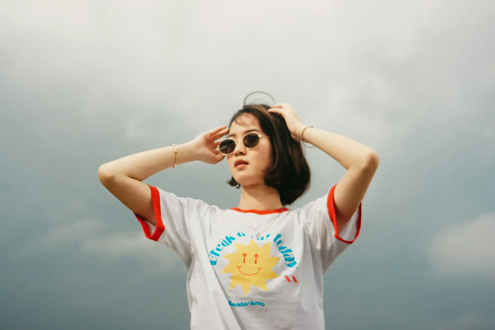person posing: T Shirt Product Photography