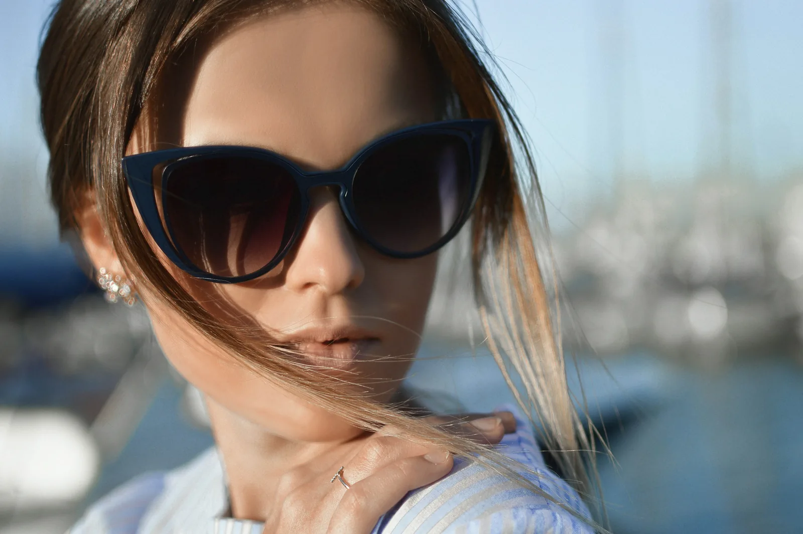 person with glasses: Sunglasses Photography
