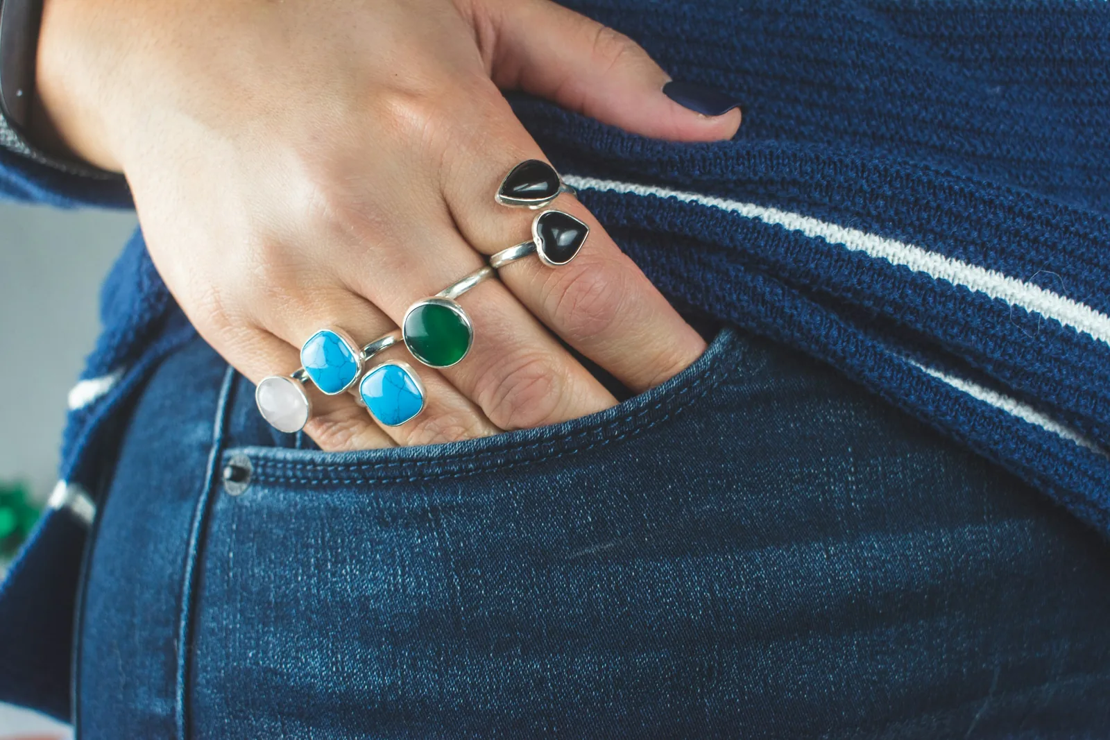 woman rings: Jewelry Product Photography